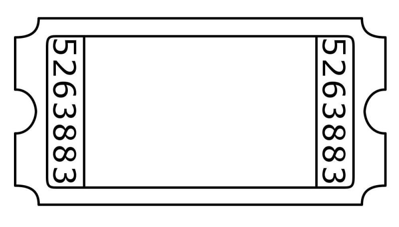 Билет шаблон