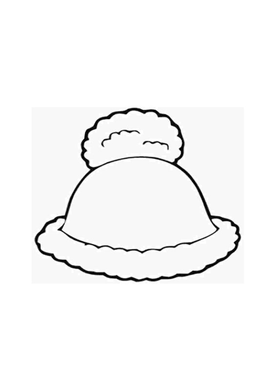 Шапка раскраска для детей