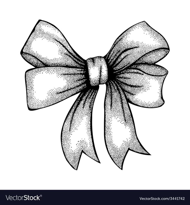 Бантик нарисовать