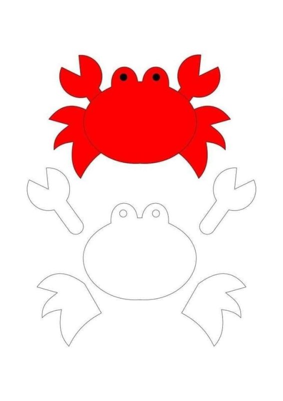 Крабик из фетра