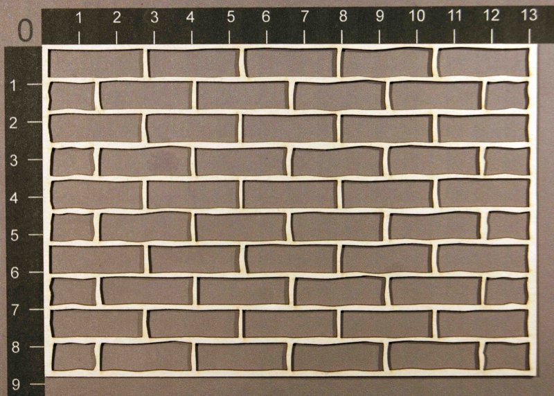 Форма для имитации кирпичной кладки