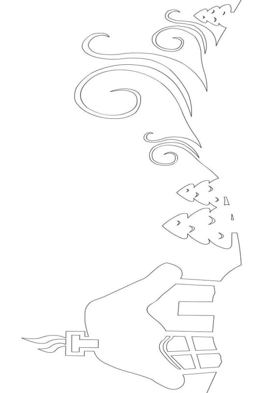 Вытынанки узоров на окна на новый год