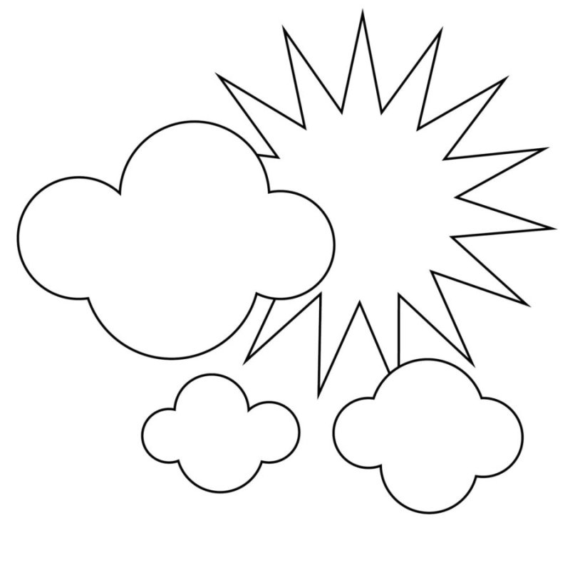 Солнце раскраска