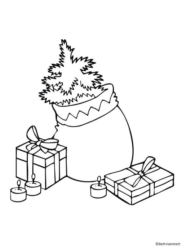 Новогодние рисунки карандашом