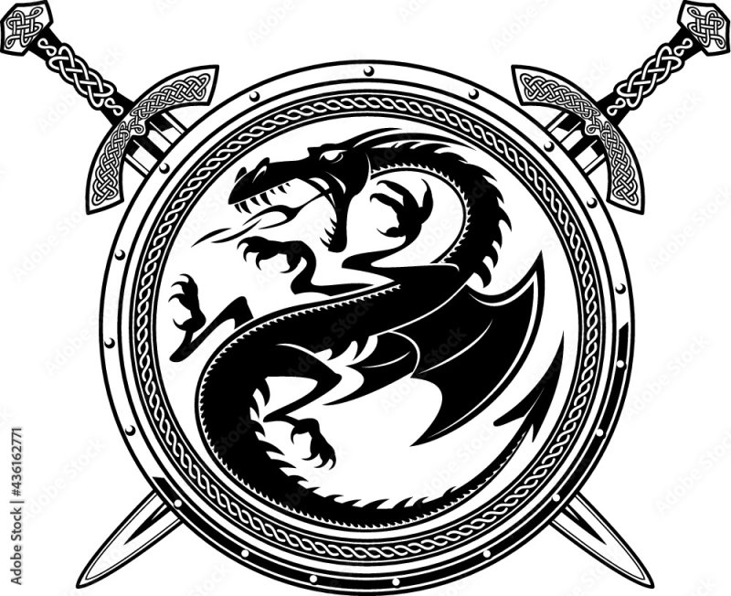 Круглый щит и меч