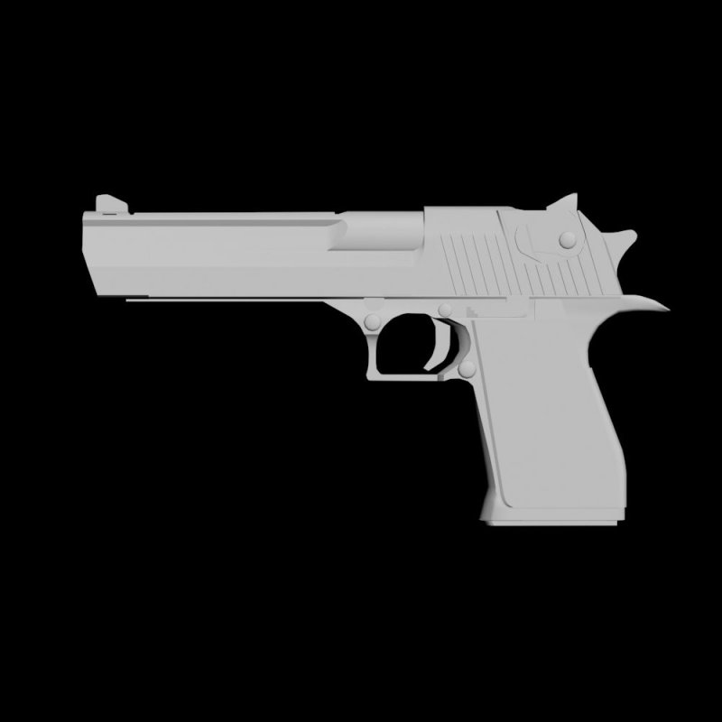 Белый дигл на черном фоне