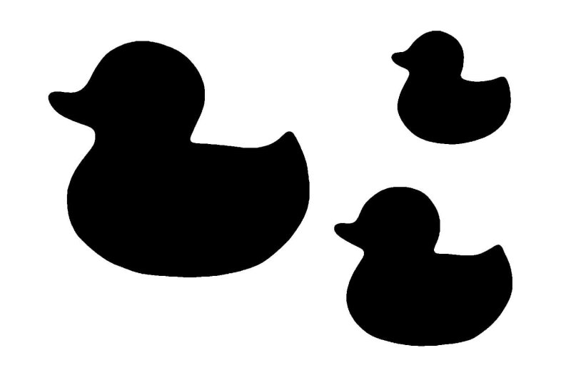 Силуэт уток