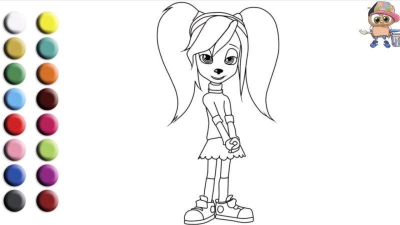 Лиза Барбоскина раскраска