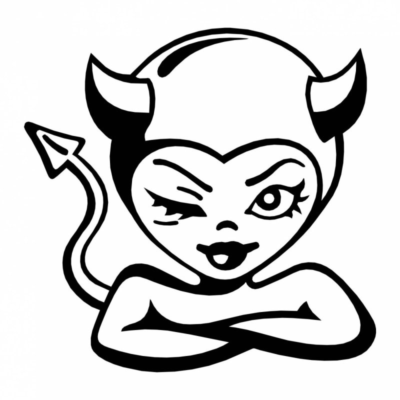 Чертик рисунок