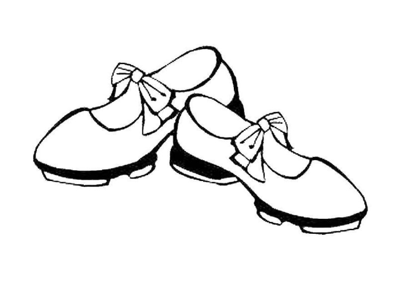 Обувь раскраска для детей