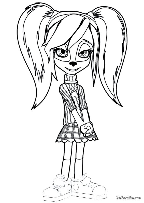 Лиза Барбоскина разукрашка