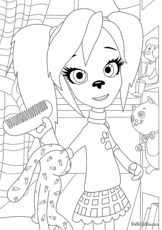 Лиза Барбоскина раскраска