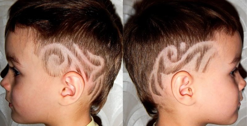 Стрижки для мальчиков модные с узорами