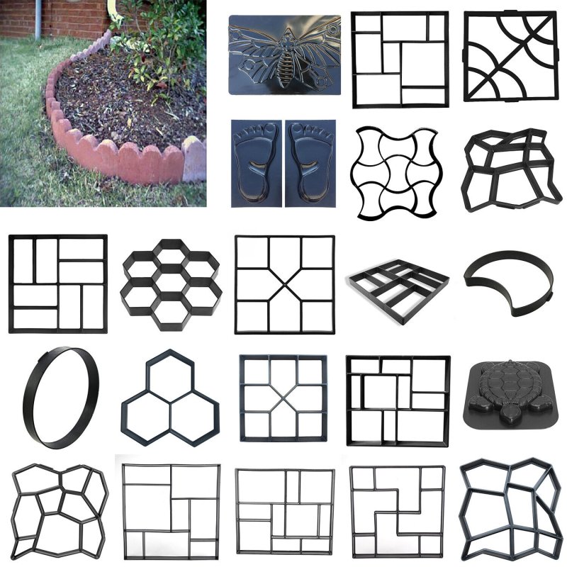 Трафарет для садовой дорожки