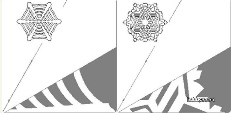 Шестиугольная Снежинка из бумаги