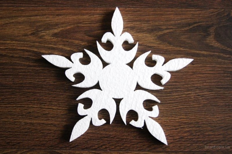 Трафарет снежинки для потолочной плитки