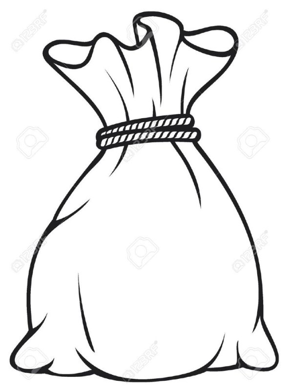 Мешок раскраска