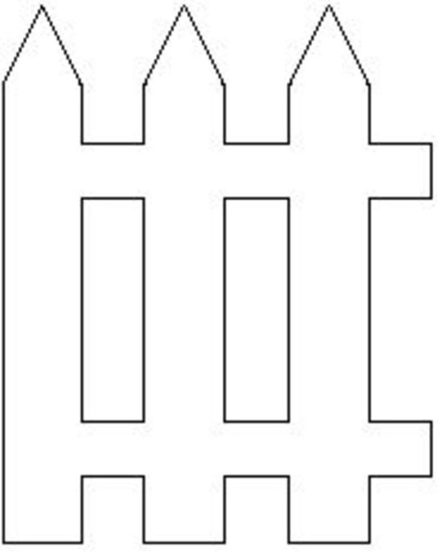 Контур забора для вырезания