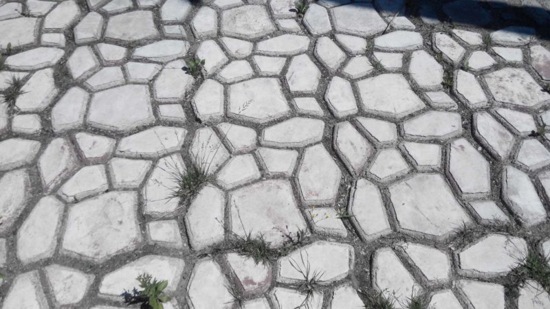 Трафарет для дорожки из бетона