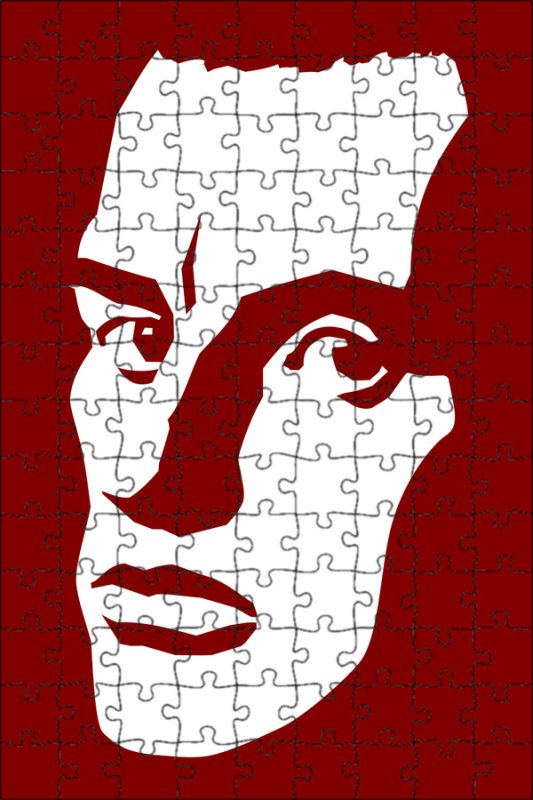 Портрет Маяковского линогравюра