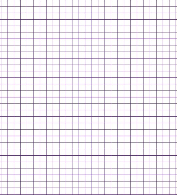 Разлинованный лист в клетку