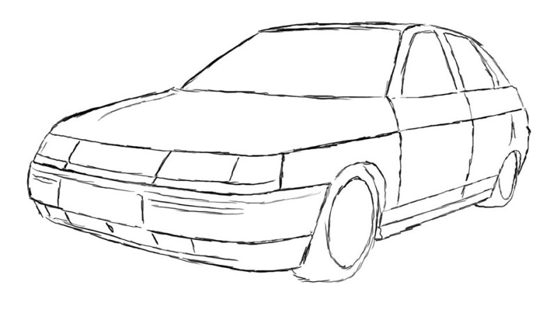 Рисунок машины ВАЗ 2112