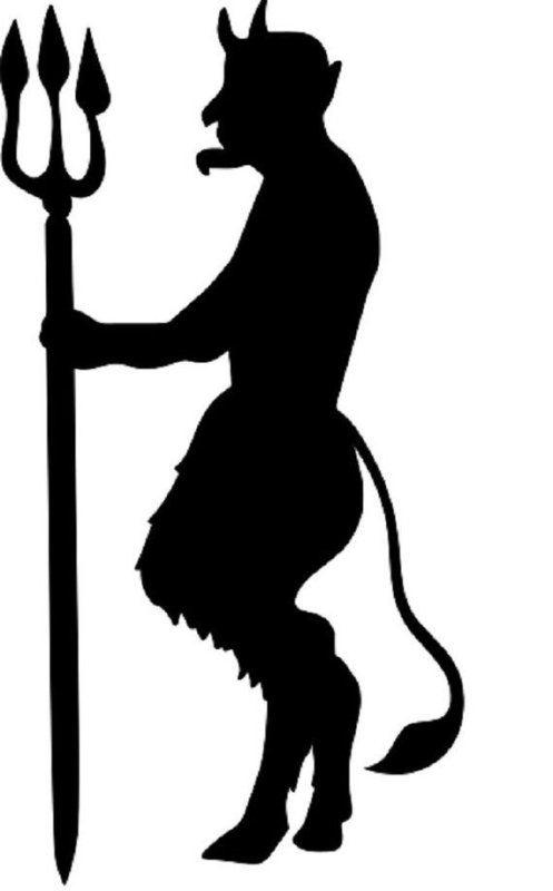 Силуэт дьявола