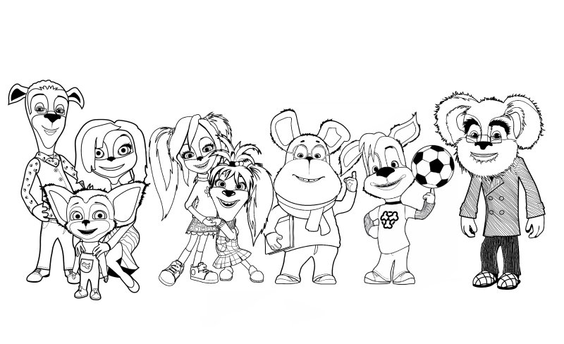 Тимоха из Барбоскиных раскраска