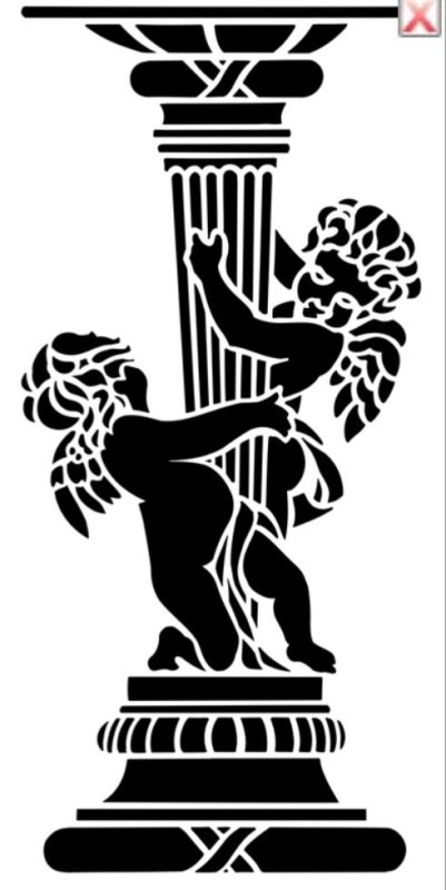 Трафарет античный