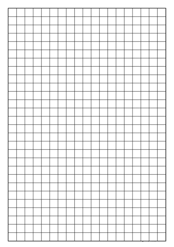Клетка 5 на 5 мм для а4