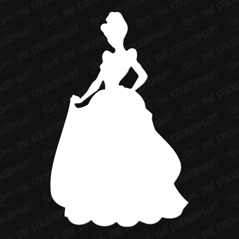 Трафарет платья Золушки