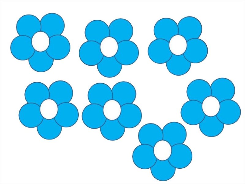 Шаблоны цветов цветные