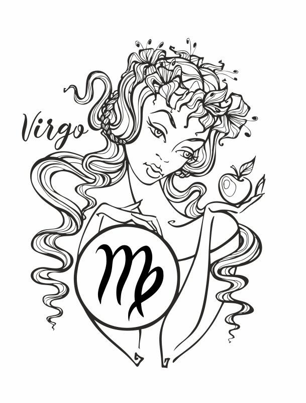 Рисунок Дева тату