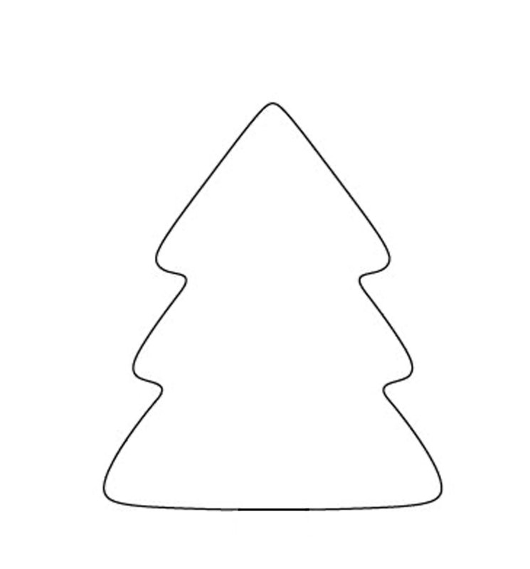 Трафарет "елка"
