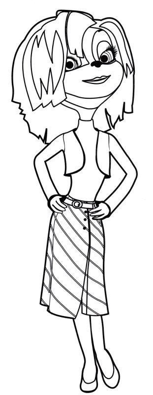 Лиза Барбоскина раскраска