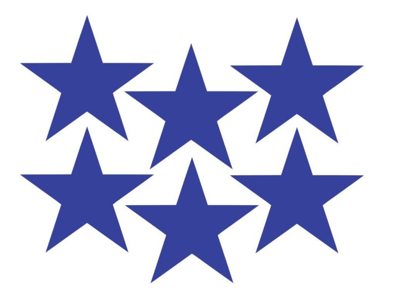 Трафарет звезды