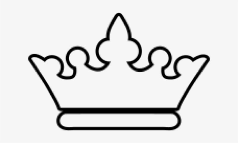 Корона трафарет для торта