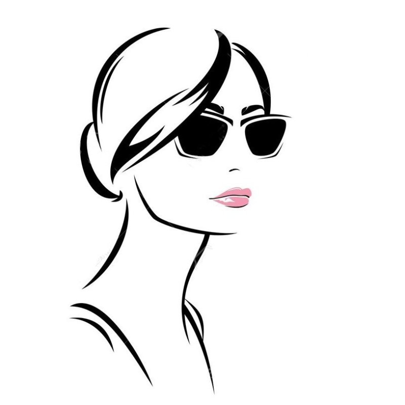 Лицо девушки рисунок