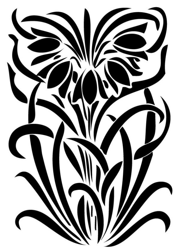 Трафарет "цветы"