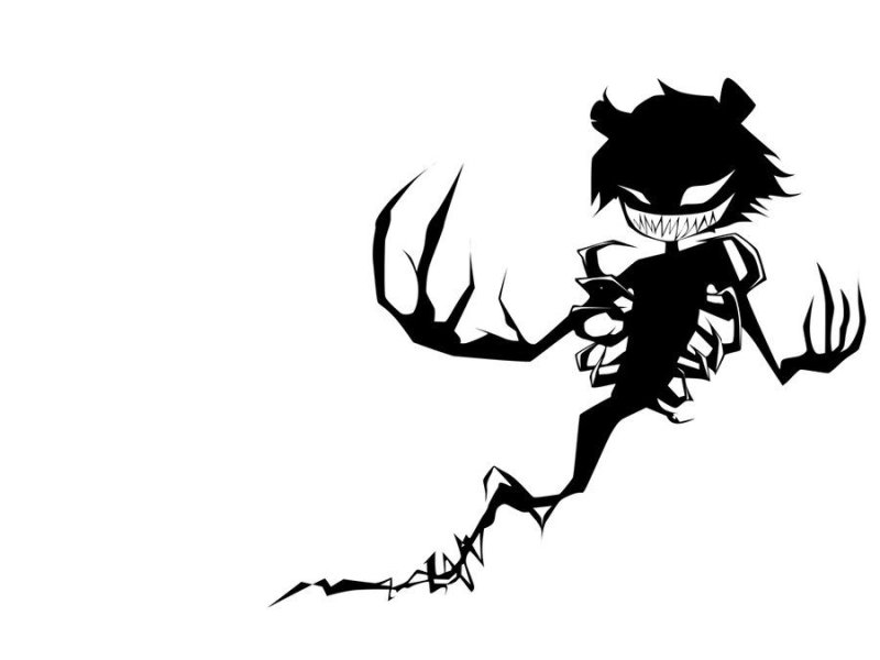 Дьявол черно белый