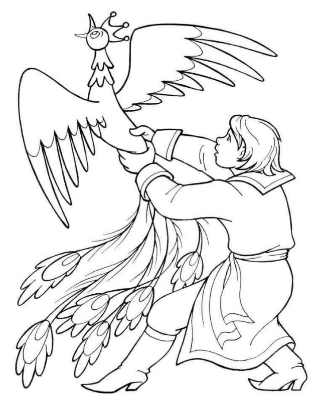 Иван ловит Жар птицу конек горбунок