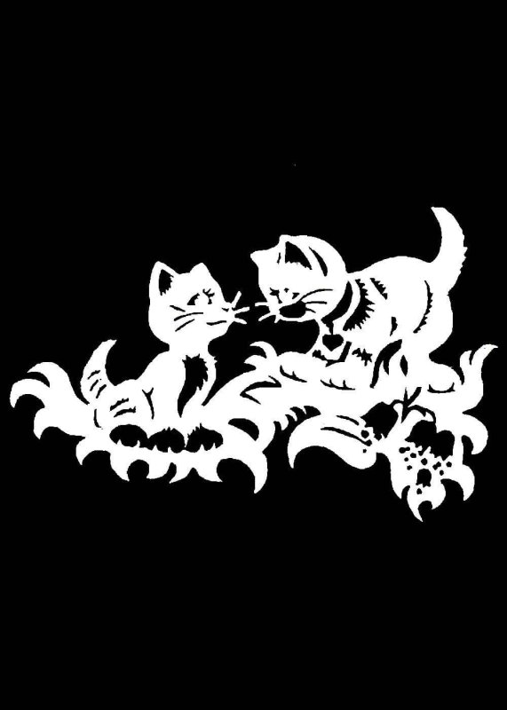 Вытынанка кот