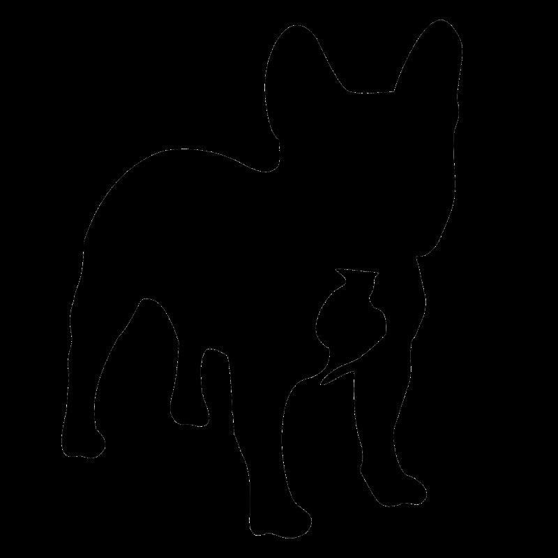 Французский бульдог силуэт