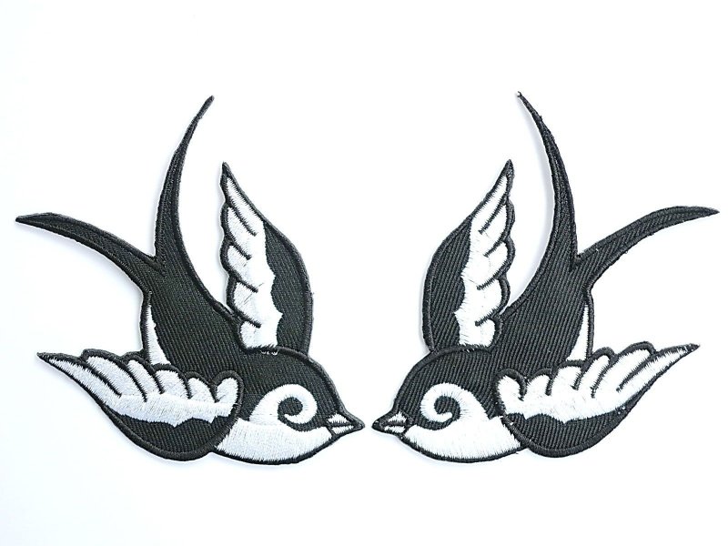 Трафарет ласточки