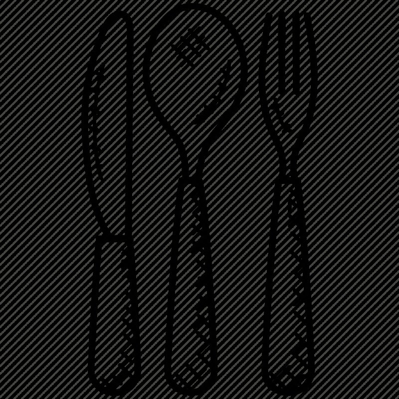 Трафарет вилки и ложки