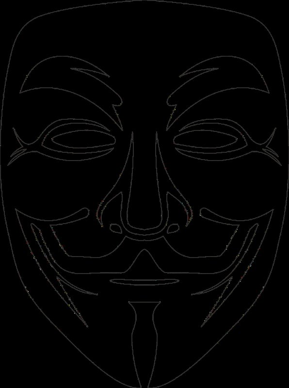 Маска трафарет для детей