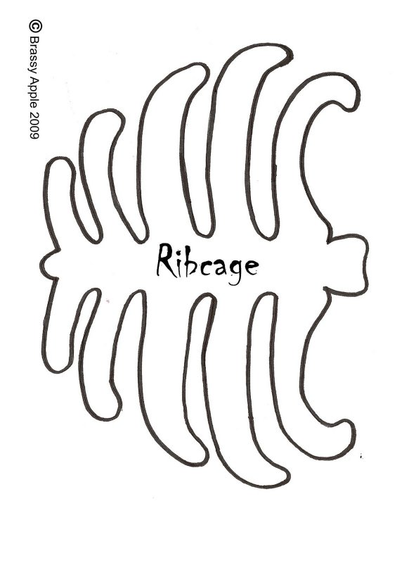 Кости Кощея Бессмертного трафарет на костюм