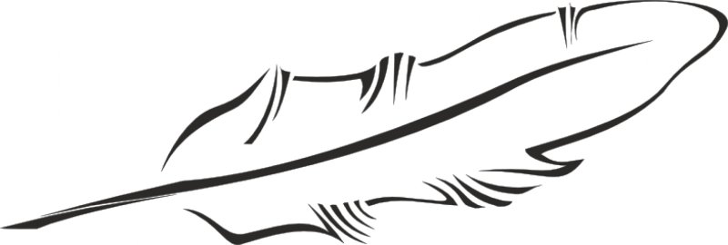 Трафарет перо для письма