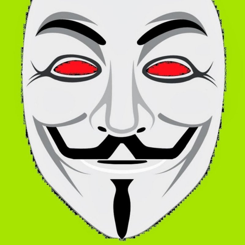 Нарисовать маску Анонимуса