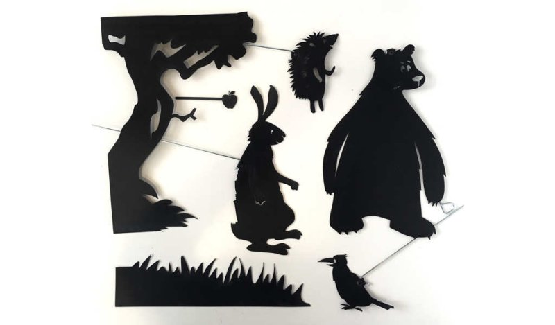 Сутеев яблоко теневой театр